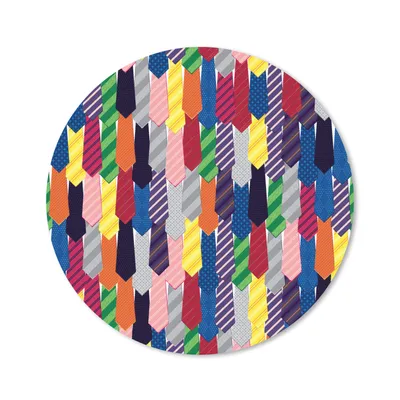 Produktbild von MuchoWow® Mauspad Mousepad Krawatte - Regenbogen - Muster 20x20 cm - Mousepads - Maus Mat - Pad - Mausunterlage - Schreibtischmatte