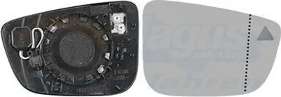 Image de VAN WEZEL Glace du rétroviseur extérieur 4 pôles droite pour BMW 3