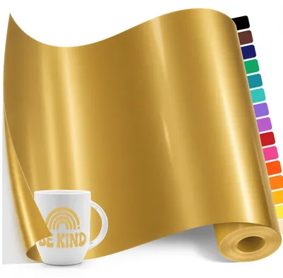 Productafbeelding van Zelfklevende vinylfolie - Geschikt voor plotters - Goud - 30,5 cm x 305 cm
