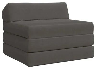 Imagen del producto de vidaXL Sofá cama plegable, color gris oscuro, 200 x 70 x 10 cm, tapizado en tela