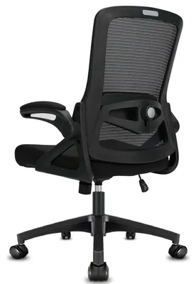 Image de Chaise de bureau, conception ergonomique, réglable en hauteur, noire