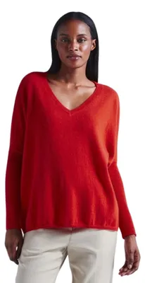 Produktbild von Absolut Cashmere Camille Damen Pullover aus Kaschmir in Übergröße rot S