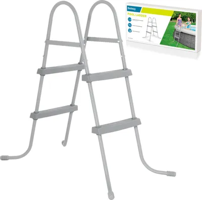 Obrázok produktu pre Bestway 58430, Rebrík, Modrá, Biela, Kov, Plast, 840 mm, 5,6 kg, Box