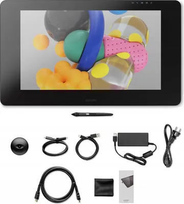 Zdjęcie produktu dla Wacom Cintiq Pro 24, Przewodowa, 5080 lpi, 522 x 294 mm, USB, Długopis, Dotyk, 59,9 cm (23.6")