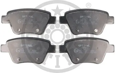 Produktbild von OPTIMAL Bremsbeläge Satz Hinten Bremsklötze für VW GOLF VI (5K1) BP-12449