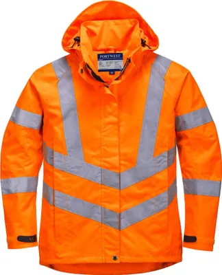 Produktbild von Portwest LW70 Atmungsaktive Warnschutzjacke für Damen Orange Gr. XS