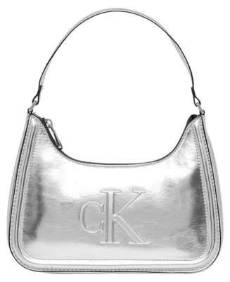Produktbild von Calvin Klein BOLD CK METALLIC SHOULDER BAG Damen Tasche Silberfarben : Größe - UNICA Größe: UNICA