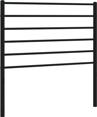 Produktbild von vidaXL Ersatz-Kopfteil Metall Schwarz 80 cm