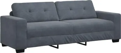 Immagine prodotto di Divano a 3 posti Grigio Scuro 220x78x80 cm in Velluto