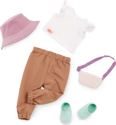 Produktbild von Our Generation READY TO ROAM Puppenkleidungsset Styling mit Niere und Hut