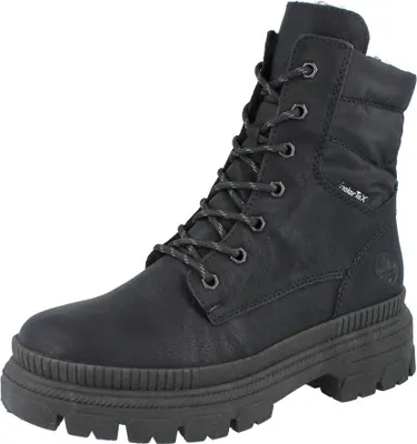 Produktbild von RIEKER Damen Schnürstiefel schwarz Kunstleder - Größe: 37