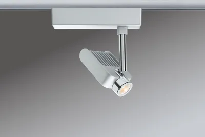 Image de Système de rails Paulmann URail, modèle Light&Easy Spot Vision, 1x10W, finition chromée mate/chrome, 230V, métal
