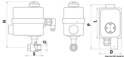 Image de Vanne PN40 1/2" avec panneau de 1 pièce
