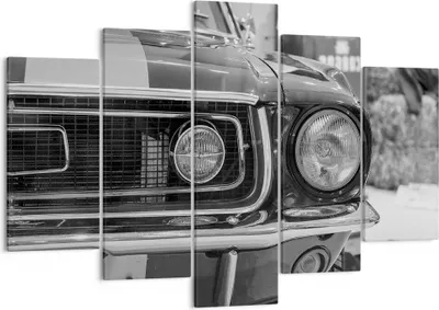 Produktbild von Bild auf Leinwand - Leinwandbild - 5 Teile - Ford Mustang Mach - 150x100cm - Wand Bild - Wanddeko - Wandbilder - Leinwanddruck - Bilder - Wanddekoration - Leinwand bilder - Wandbild - EA150x100-4619