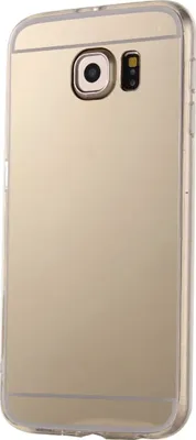 Produktbild von Samsung Galaxy S6 Edge Handy Hülle Spiegel Mirror Soft-Case Schutz-Cover Gold