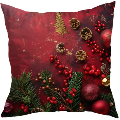Produktbild von HomeView Dekorative Weihnachtskissenhülle 40x40cm