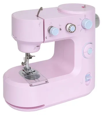 Produktbild von Elektrische Nähmaschine - Mini Haushaltsnähmaschine - 2 Geschwindigkeiten - Geradstich mit Verriegelung - 100–240V EU - Kompakt - Austauschbarer Nähfuß - Pink