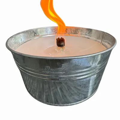 Produktbild von Schwabenfire Kleine Zink-Schale Outdoorkerze Outdoorkerze für Garten