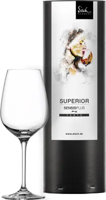 Obrázok produktu pre Sada dvoch bielych vínových pohárov Eisch SUPERIOR SENSISPLUS v darčekovej krabičke – s personalizáciou prostredníctvom gravírovania
