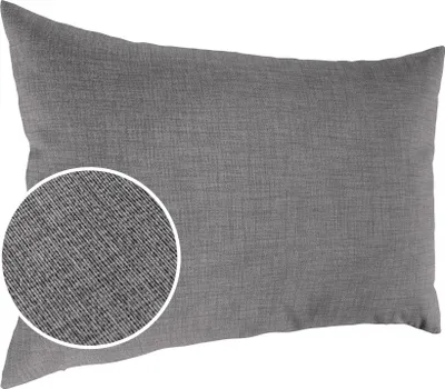 Produktbild von Dekokissen 30x50cm Kissenhülle ohne Füllung Kissenbezug mit Reißverschluss Einfarbig Leinenoptik Uni Grau