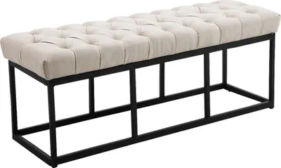 Immagine prodotto di Panca CLP in tessuto Amun con struttura in metallo nero, grigio scuro 120 cm