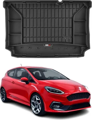 Image de Tapis de Coffre pour Ford Fiesta 2017-2022 Noir TPE