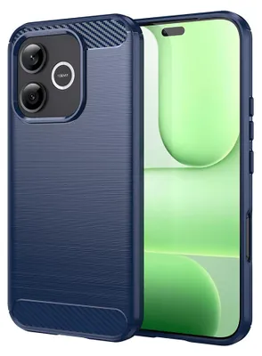 Zdjęcie produktu dla Techsuit - Carbon Silicone etui na Honor 600 Lite - niebieskie