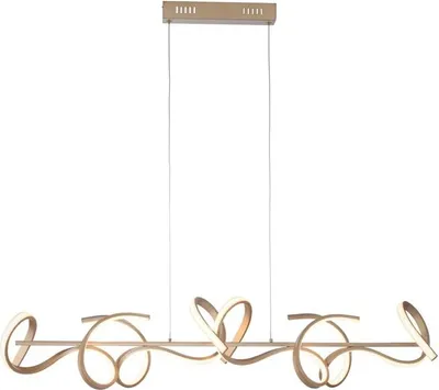 Produktbild von LED Pendelleuchte, messing matt, dimmbar, H 135 cm