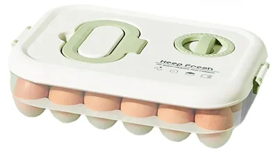 Obrázok produktu pre Eieren – úložný box s časovačom – 24 priehradiek pre chladničku
