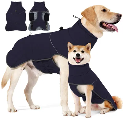 Imagen del producto de Chaqueta impermeable para perros, ideal para el invierno, con detalles reflectantes