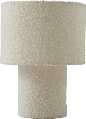 Produktbild von Lindby Tischleuchte Jone, weiß, Textil, 30 cm