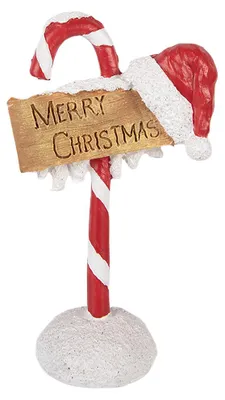 Immagine prodotto di Clayre & Eef, decorazione natalizia a forma di bastoncino di zucchero, 10x6x17 cm, colore rosso, materiale: plastica