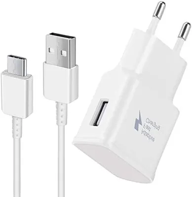 Immagine prodotto di Caricabatterie rapido con cavo di tipo C, compatibile con Samsung, Apple, Xiaomi, Nokia e altri
