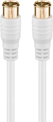 Produktbild von Goobay F-Quick SAT Antennenkabel (80 dB), 2x geschirmt, vergoldet, F-Stecker (Quick) > F-Stecker (Quick) (vollständig geschirmt)