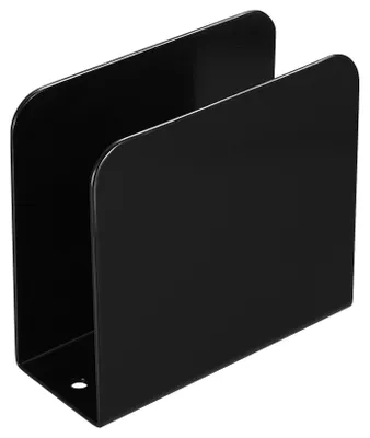 Serviettenhalter aus Metall, quadratisch, 12x5x11 cm, schwarz