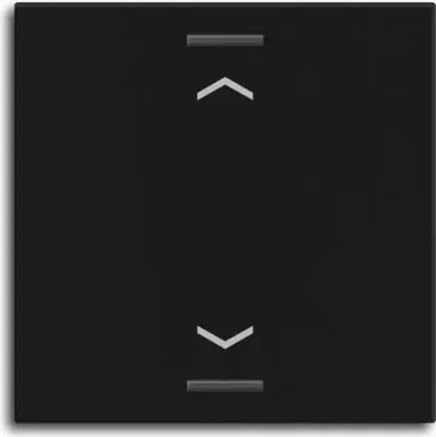 Immagine prodotto di MDT Interruttore a bilanciere singolo per pulsante KNX Light 55, tapparella, nero opaco, 1 pz.