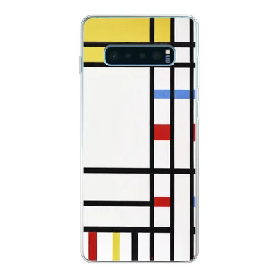 Produktbild von MuchoWow® Handyhülle Schutzhülle Hülle für Samsung Galaxy S10 Plus Place De La Concorde - Piet Mondrian Silikon Softcase Handy Hülle - Schutzhülle