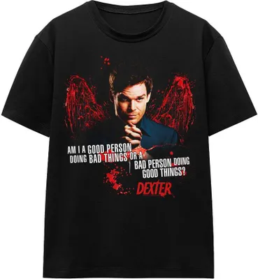 Image de Dexter - "Good Bad" T-shirt unie pour homme/femme TV15620 (S) (Noir)