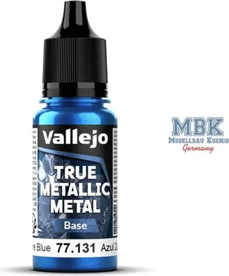 Imagen del producto de Base metálica Vallejo VA77131, color azul zafiro metálico