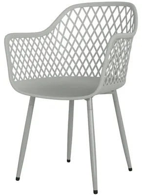 Productafbeelding van Outsunny tuinstoel set van 4: UV-bestendige tuinstoelen met armleuningen en rugleuning