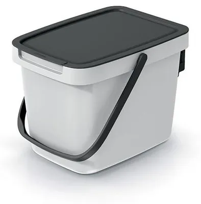 Produktbild von Grauer Abfallbehälter mit Deckel SYSTEMA Q COLLECT NHW6-427C