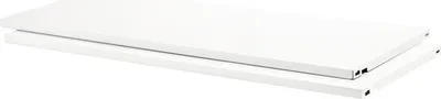 Produktbild von Stahlfachboden B 80 x T 30 cm weiß, 2 Stück