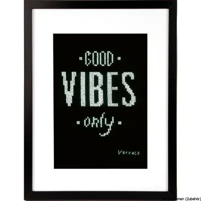 Obrázek produktu pro Vervaco vyšívací balíček počítající vzor "Good vibes only"