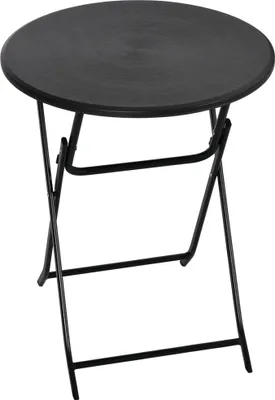 Image de Table de jardin Outsunny, table ronde pliante, Ø 60 cm, table d'appoint pour 2 personnes
