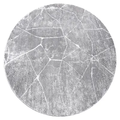 Imagen del producto de Alfombra MEFE moderna Circulo 2783 Mármol - Structural dos niveles de vellón gris circulo 200 cm