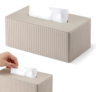 Immagine prodotto di Solidchoice - Dispenser per fazzoletti decorativo in ecopelle