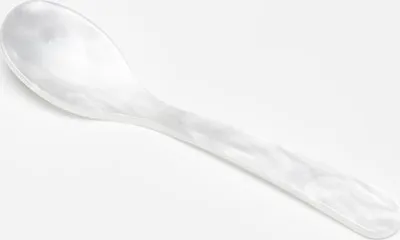 Produktbild von G.F. Heim Söhne Eierlöffel aus Acrylglas perlmutt weiß 12,5cm