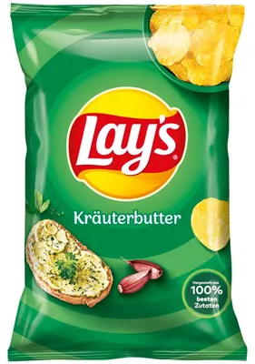 Produktbild von Lay's Kräuterbutter 150g, KI-generiertes Bild
