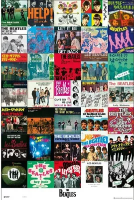 Obrázek produktu pro Plakát Beatles Singles 61x91,5cm