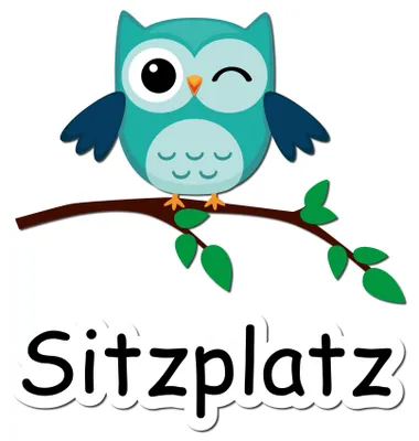 Produktbild von Deko Aufkleber Toilettendeckel – Lustiger Badezimmer Funsticker für WC Deckel / Spülkasten R173-17 Sitzplatz